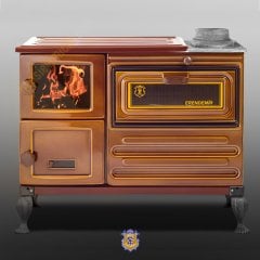 ERENDEMİR MAJOLİK ŞÖMİNE KUZİNE TUĞLALI PİK AYAKLI EK104F-T-P